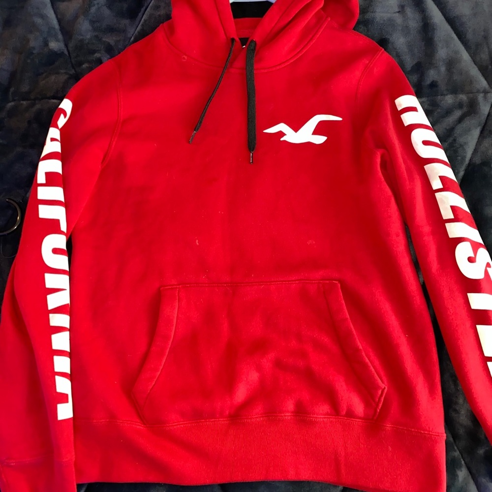 Men’s Red Hollister Hoodie Size Medium
